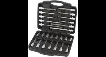 26-delige 1/2" Spline-doppenset-Weber Tools-Veeltand stiftdop
