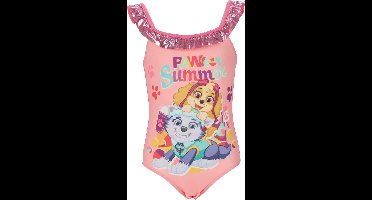Meisjes Badpak - Paw Patrol - Pawfect Summer - Licht roze - Maat 110/116