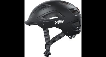 Fietshelm ABUS HYBAN 2.0 velvet black L - 56-61 cm - zwart - Geschikt voor gebruik op elektrische fietsen - stadsfietsen - 460 g