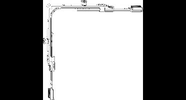 i.S.-Hoekoverbrenging 2 nokken 115x115mm ZL M
