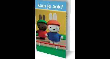 Nijntje - 6 Dubbele Uitnodigingen Met Envelop – Ik geef een feestje!