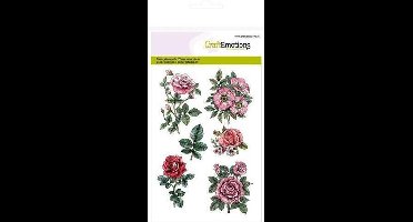 CraftEmotions stempel A6 - Botanical Rose Garden 2