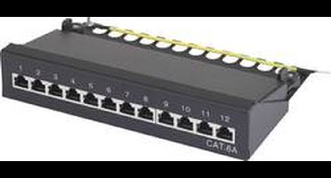 Renkforce 12 poorten Netwerkpatchbox CAT 6A 1 HE Ingericht