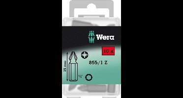 Wera 5072405001 1/4" Pozidrive Bit - PZ3 x 25mm