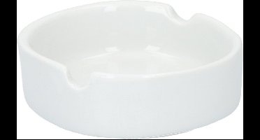 2Clean Witte Keramiek Asbak - Doorsnede 8 cm