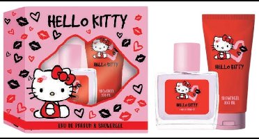 Hello Kitty - Giftset - Kisses - Showergel + Eau de Parfum - Cadeauset voor Kinderen - Geschenkset