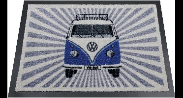 BRISA VW Collection - Volkswagen T1 Bulli Bus voetmat, deurmat, schone loopmat, voetvuilafstrijker (70x50 cm)