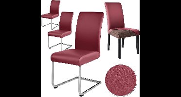 Stoelhoezen- Stoelbeschermers-set van 4 of 6 stuks-leer- stretch-waterdicht