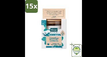 15 x Kneipp - Geurkaars - Goodbye Stress - Watermunt & Rozemarijn - 20 branduren - Grootverpakking - Geurkaars - Stress Verlichten - Ontspanning - Watermunt - Rozemarijn