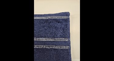 Luxe Gastendoek - Navy - 30 x 50 cm