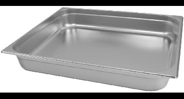 Mega-M Professionele GN 2/1 Bak - 65x53 cm - Diepte 100 mm - RVS - Gastronorm Container - Roestvrij Staal - Voor Oven, Koeling en Catering