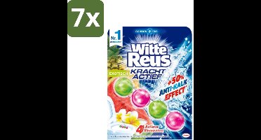Witte Reus - Toiletblok - Kracht Actief Exotisch - Fris & langdurige geur - Bulkverpakking - 7 stuks