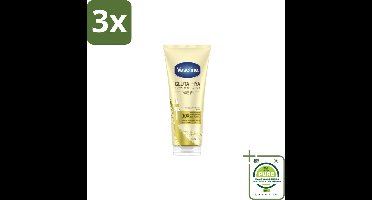 3 x Vaseline – Gluta-Hya Serum – Flawless Glow – 200 ml - Grootverpakking - Huidverzorging - Stralende Huid - Gelijkmatige Teint - Natuurlijke Glow - Antioxidanten