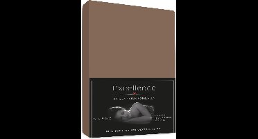 Excellence Katoen Satijn Hoeslaken 080x200+30 cm NOUGAT TAUPE
