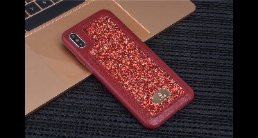 UNIQ Accessory iPhone Xs Max Hard Case Backcover glitter - Rood