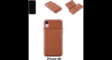 UNIQ Accessory iPhone XR Kunstleer Backcover hoesje - Bruin