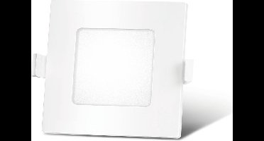 LED inbouwspot vierkant - 12W vervangt 40W - inbouwmaat 150x150mm - Lichtkleur optioneel