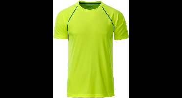 James and Nicholson - Heren Sportshirt (Geel/Blauw)
