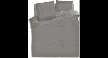 Atmosphera Dekbedovertrek set met 2 kussenslopen 240x220cm Tuft grijs