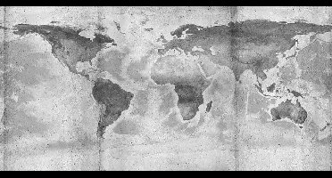 Komar Pure | concrete world | wereldkaart in grijstinten | fotobehang op vlies 500x250cm