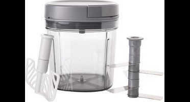 Cosy&Trendy Multihakker met Klopper en Deksel - 0,9 L - Grijs