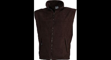 James and Nicholson Unisex Vlies Vest (Bruin)