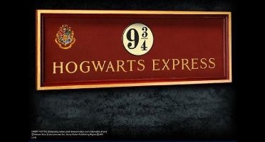 Harry Potter Hogwarts 9 3/4 sign