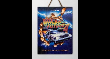 Back To The Future Wood Poster Bttf2 /movies And Tv-shows