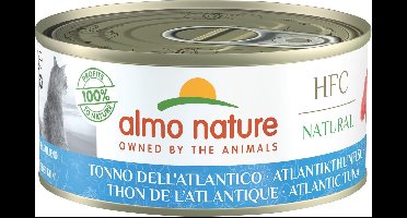 Almo Nature HFC Natural Natvoer voor Katten - 24 x 150g - Tonijn uit de Atlantische Oceaan - 24 x 70 gram