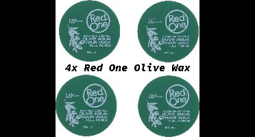 Red one Olive Hair Wax| Haarwax| Haargel| Gel| Aqua wax| Olijf groene Aqua haarwax| 4 stuks| 4 pieces