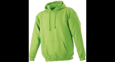 James and Nicholson Unisex Hooded Sweatshirt (Kalk groen)