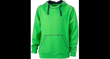 James and Nicholson Heren Lifestyle Hoodie (Groen/Zwaar)
