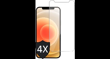 Screenprotector geschikt voor iPhone 12 / 12 Pro - 4x Glas Screen Protector