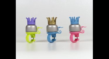 Widek Fietsbel Prinses Kroontjes 35 Mm Roze/blauw