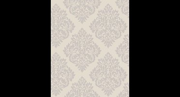 Dutch Wallcoverings Behang medaillon - donkergrijs/glitter
