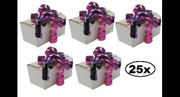 25x Ballotins (Chocolagiftbox) 250 gram wit - Bonbon doosje kado feest party chocolade snoep
