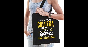 Bellatio Decorations - Boodschappentas Trotse collega - Katoen - Zwart