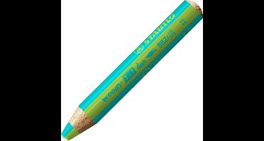 STABILO woody 3in1 duo Multitalent Potloden - Turquoise/Blad Groen