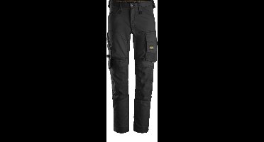 Snickers 6341 AllroundWork, Stretch Werkbroek - Zwart/Zwart - 150