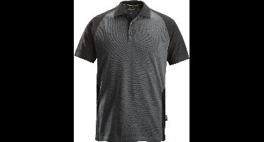 Snickers 2750 Tweekleurig Polo Shirt - Staal Grijs/Zwart - L