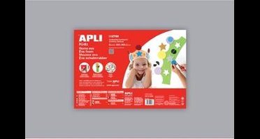 Apli Kids EVA Foam vellen 60 x 40 cm Grijs - 5 vel