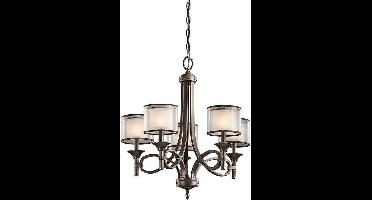Bohemian Kroonluchter - Steady Lighting - Kunststof - Bohemian - E14 - L: 63.5cm - Voor Binnen - Woonkamer - Eetkamer - Brons
