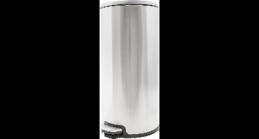 Cosy & Trendy Pedaalemmer - zilver - 20 l - 52 cm - RVS - prullenbak