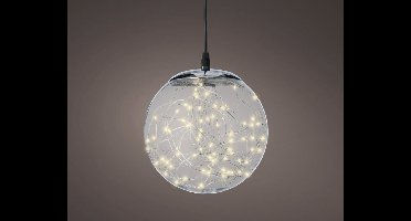 Micro LED bal | ⌀ 30 cm | 140 lampjes | Voor binnen en buiten | Transparant | Warm wit | Kerstdecoratie | 220V