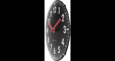 NeXtime Duomo Mini – Tafel/Wandklok – 20 cm – Koepelvormig Glas – Zwart – Stil