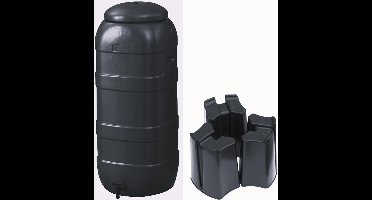 Regentonset Harcostar Rainsaver Zwart 100L incl. voet