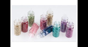Sibel Nails Art Nail Glitter Dust Kit Ref.61020 58 10stuks