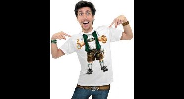 Benza T-Shirt - Baby Bayer - Leuk, Grappig, Mooi, Funny - Wit, Man, Maat S
