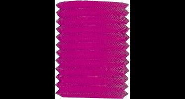 5x Treklampion roze 20 cm - Lampionnen voor tuinfeesten en themafeesten - Tuindecoratie/woondecoratie