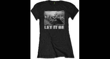The Beatles - Let It Be Studio Dames T-shirt - XXL - Zwart